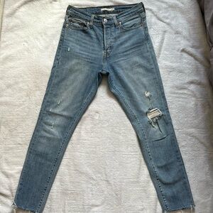 Levi's Women's Blue Distressed Jeans